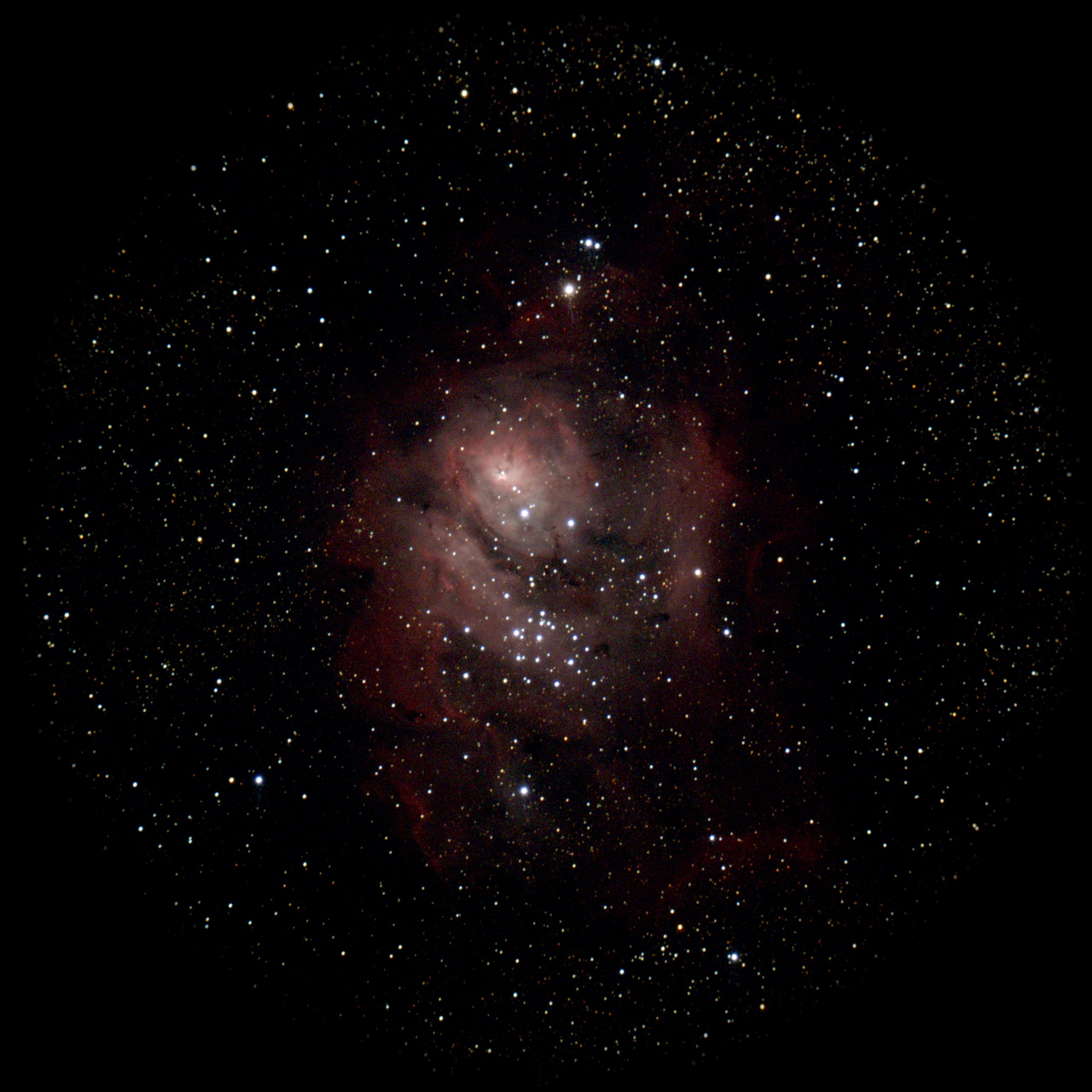 Lagoon Nebula — Diffuse Nebula, captured through our electronic eyepiece