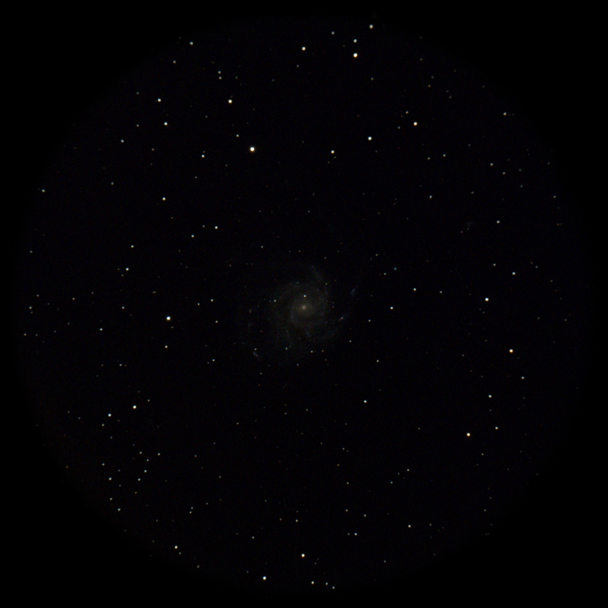 Pinwheel Galaxy — Spiral Galaxy, captured through our electronic eyepiece