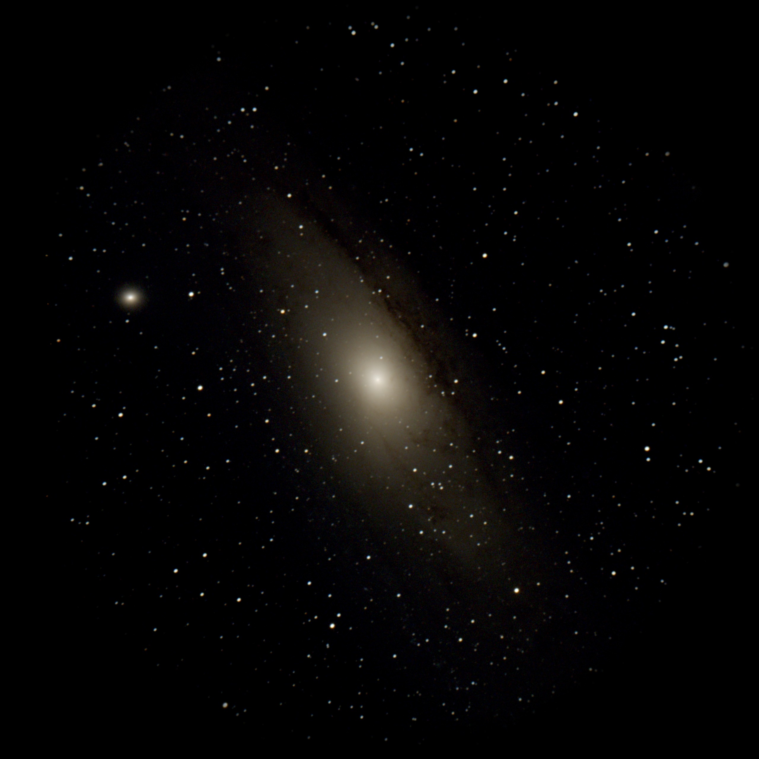 Andromeda Galaxy — Spiral Galaxy, captured through our electronic eyepiece