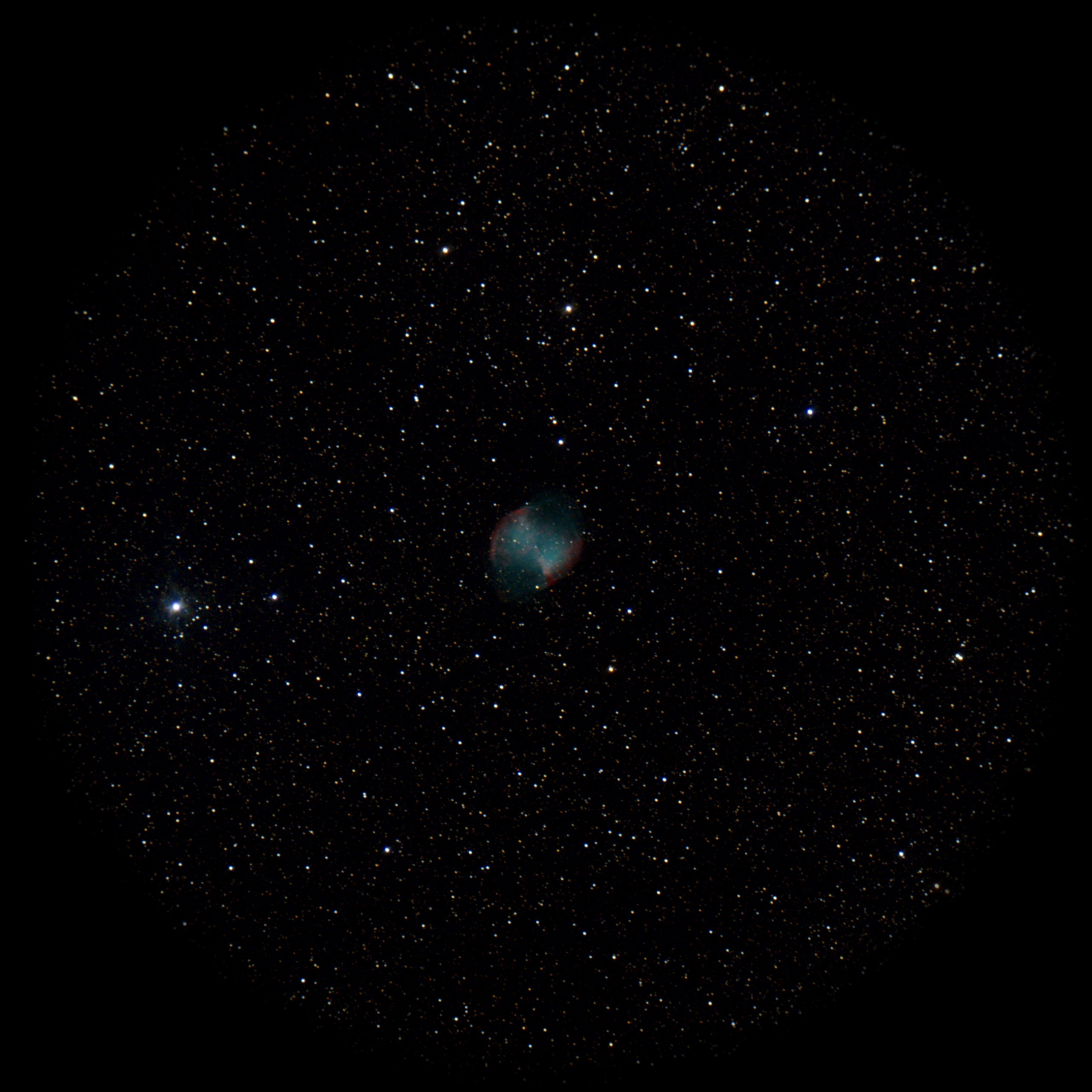 Dumbbell Nebula — Planetary Nebula, captured through our electronic eyepiece